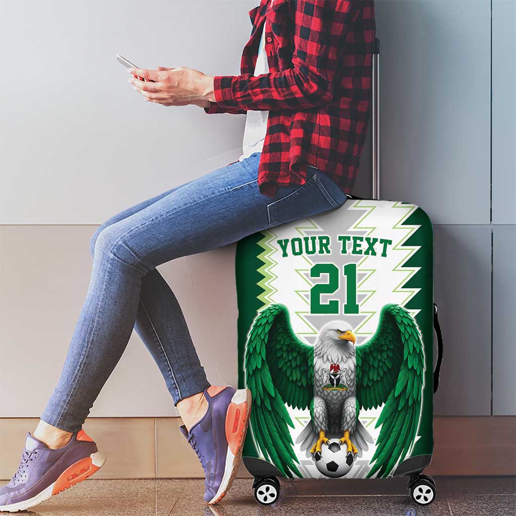 Nigeria Football Custom Luggage Cover Classic 20-21 Home Jersey - Wonder Print Shop