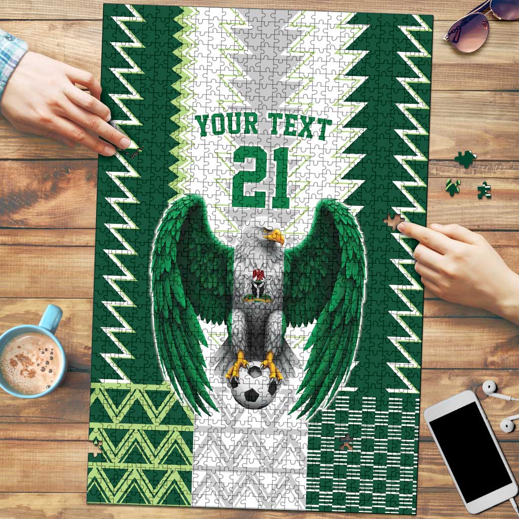 Nigeria Football Custom Puzzle Classic 20-21 Home Jersey - Wonder Print Shop