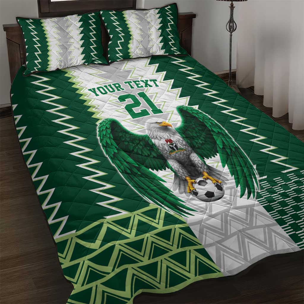 Nigeria Football Custom Quilt Bed Set Classic 20-21 Home Jersey - Wonder Print Shop