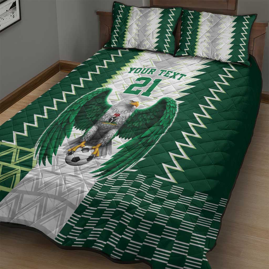 Nigeria Football Custom Quilt Bed Set Classic 20-21 Home Jersey - Wonder Print Shop