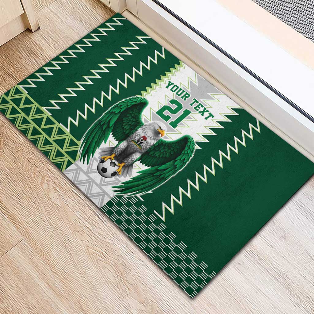Nigeria Football Custom Rubber Doormat Classic 20-21 Home Jersey - Wonder Print Shop