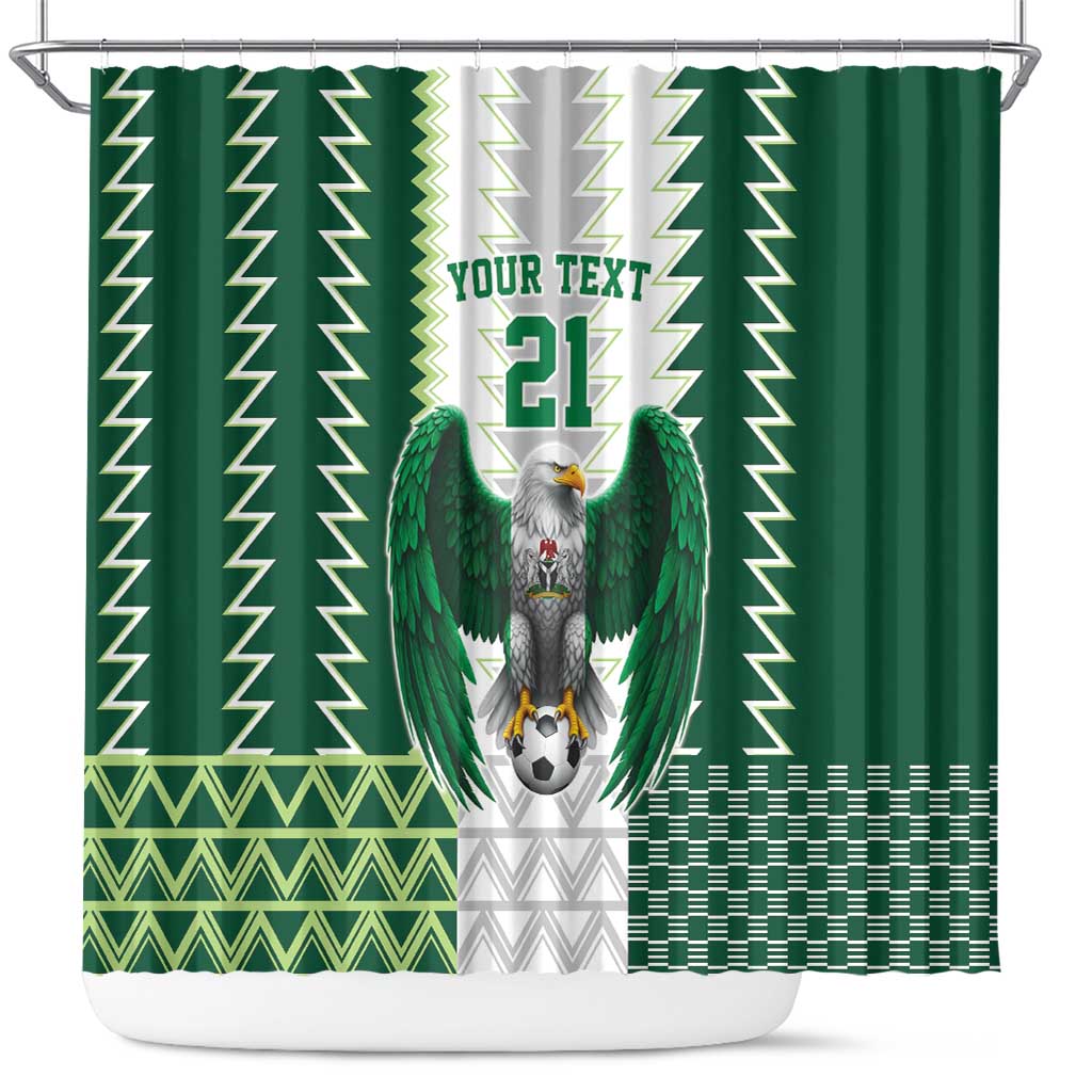 Nigeria Football Custom Shower Curtain Classic 20-21 Home Jersey - Wonder Print Shop