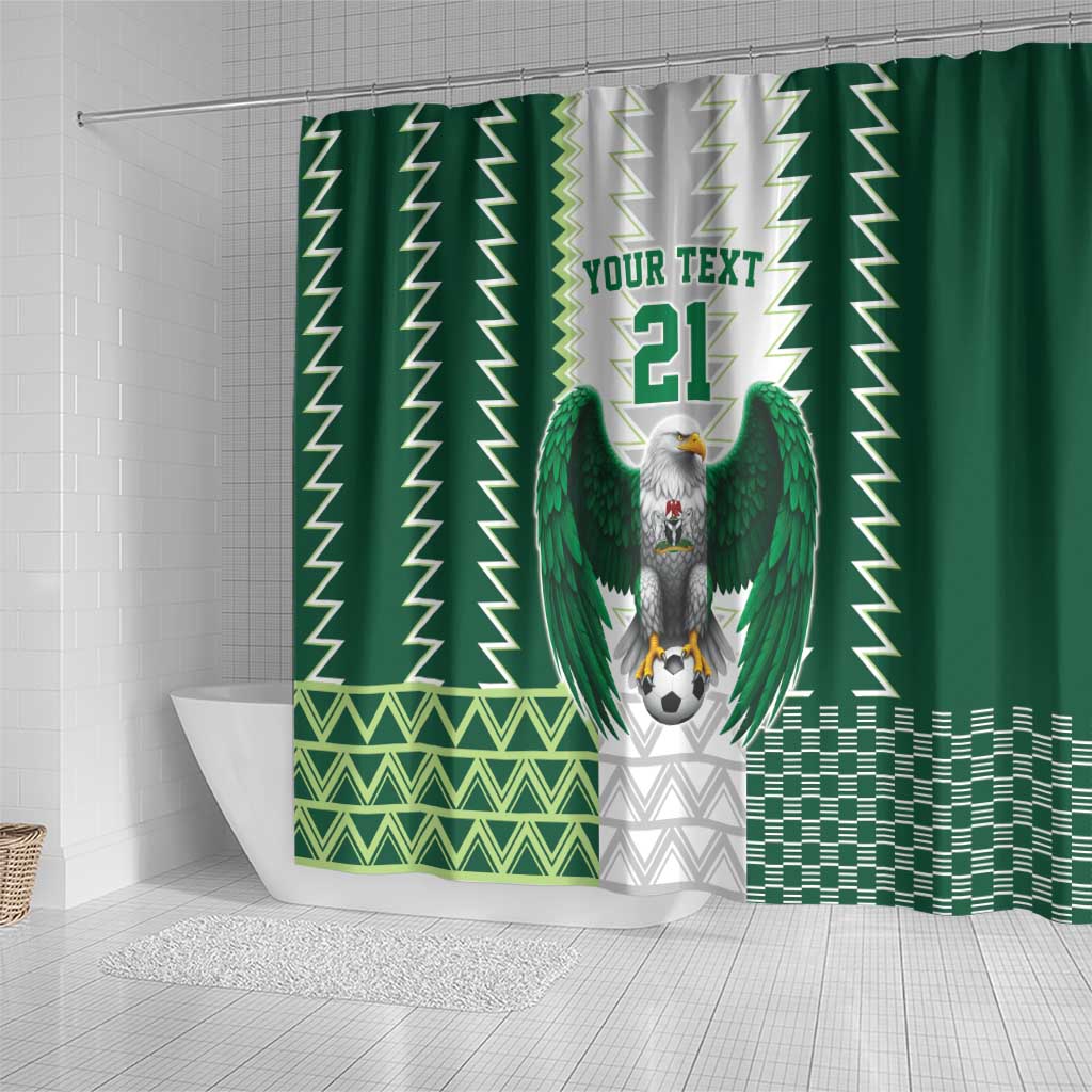 Nigeria Football Custom Shower Curtain Classic 20-21 Home Jersey - Wonder Print Shop