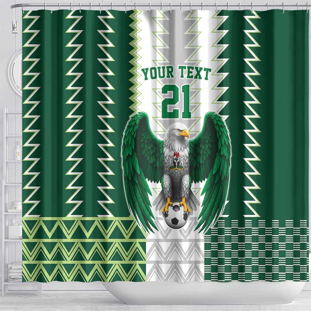 Nigeria Football Custom Shower Curtain Classic 20-21 Home Jersey - Wonder Print Shop