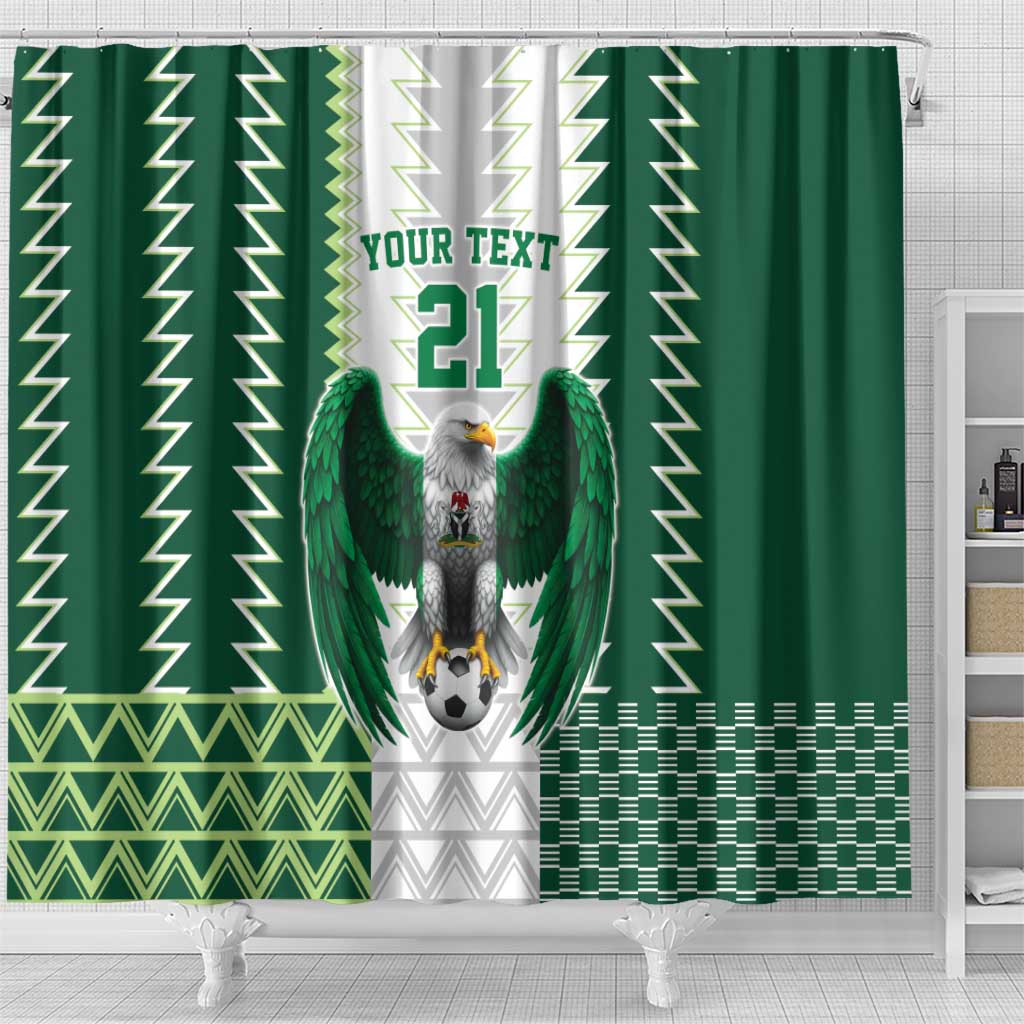 Nigeria Football Custom Shower Curtain Classic 20-21 Home Jersey - Wonder Print Shop