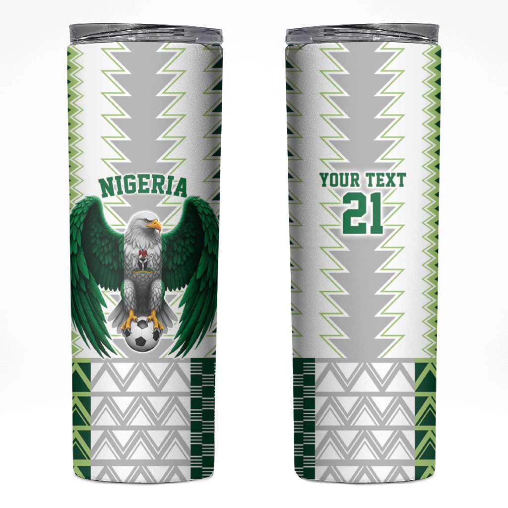 Nigeria Football Custom Skinny Tumbler Classic 20-21 Home Jersey - Wonder Print Shop