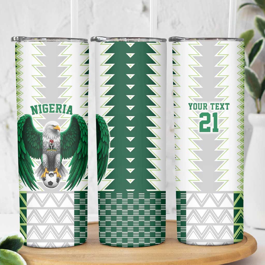 Nigeria Football Custom Skinny Tumbler Classic 20-21 Home Jersey - Wonder Print Shop