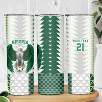 Nigeria Football Custom Skinny Tumbler Classic 20-21 Home Jersey - Wonder Print Shop