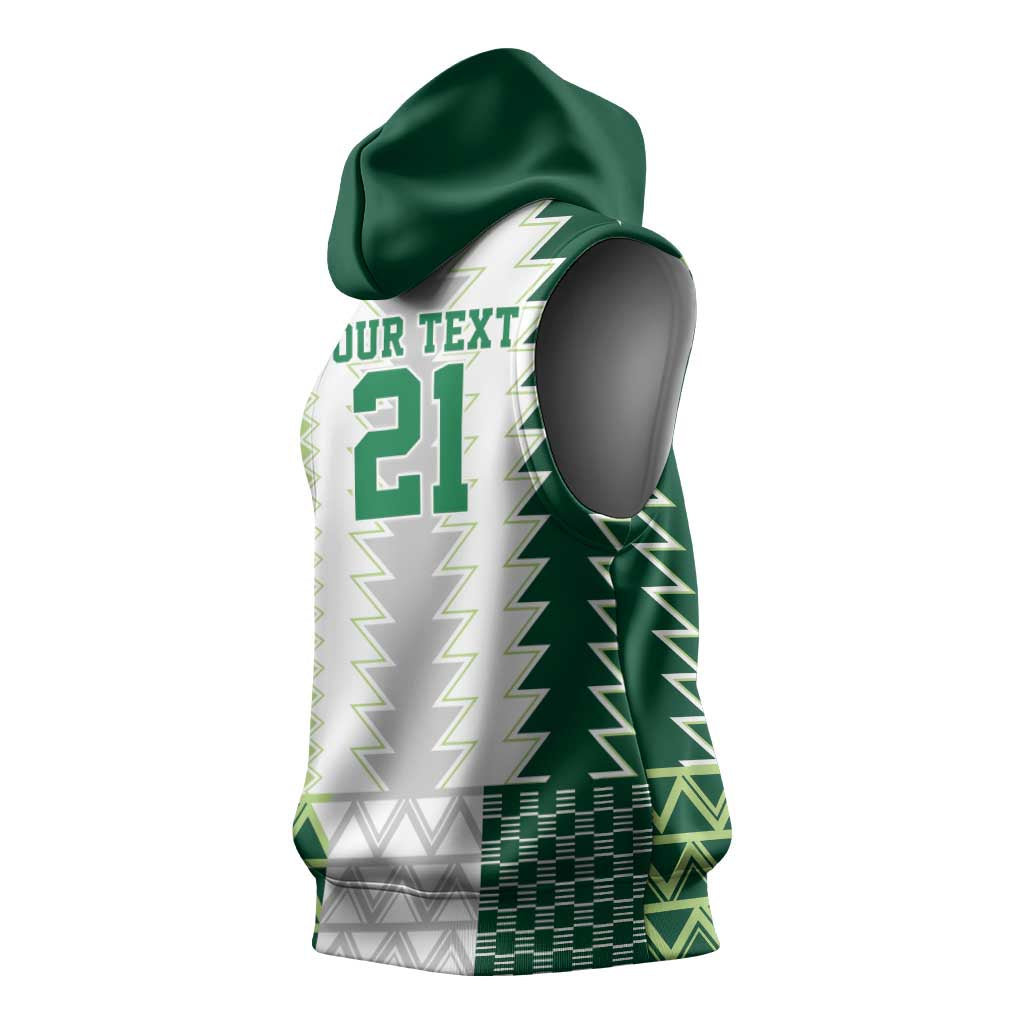 Nigeria Football Custom Sleeveless Hoodie Classic 20-21 Home Jersey - Wonder Print Shop