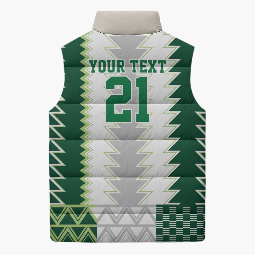 Nigeria Football Custom Sleeveless Puffer Jacket Classic 20-21 Home Jersey - Wonder Print Shop