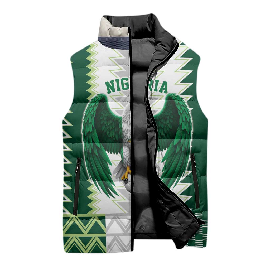 Nigeria Football Custom Sleeveless Puffer Jacket Classic 20-21 Home Jersey - Wonder Print Shop
