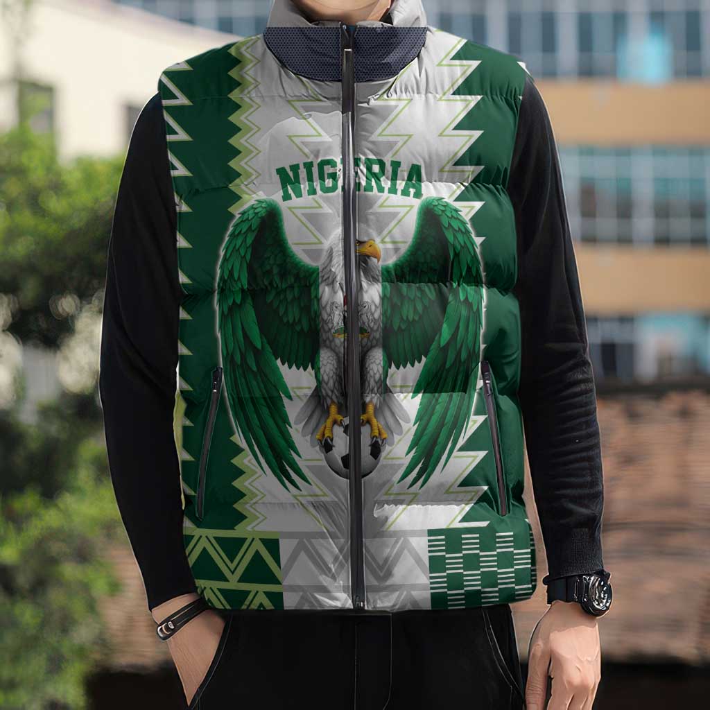 Nigeria Football Custom Sleeveless Puffer Jacket Classic 20-21 Home Jersey - Wonder Print Shop