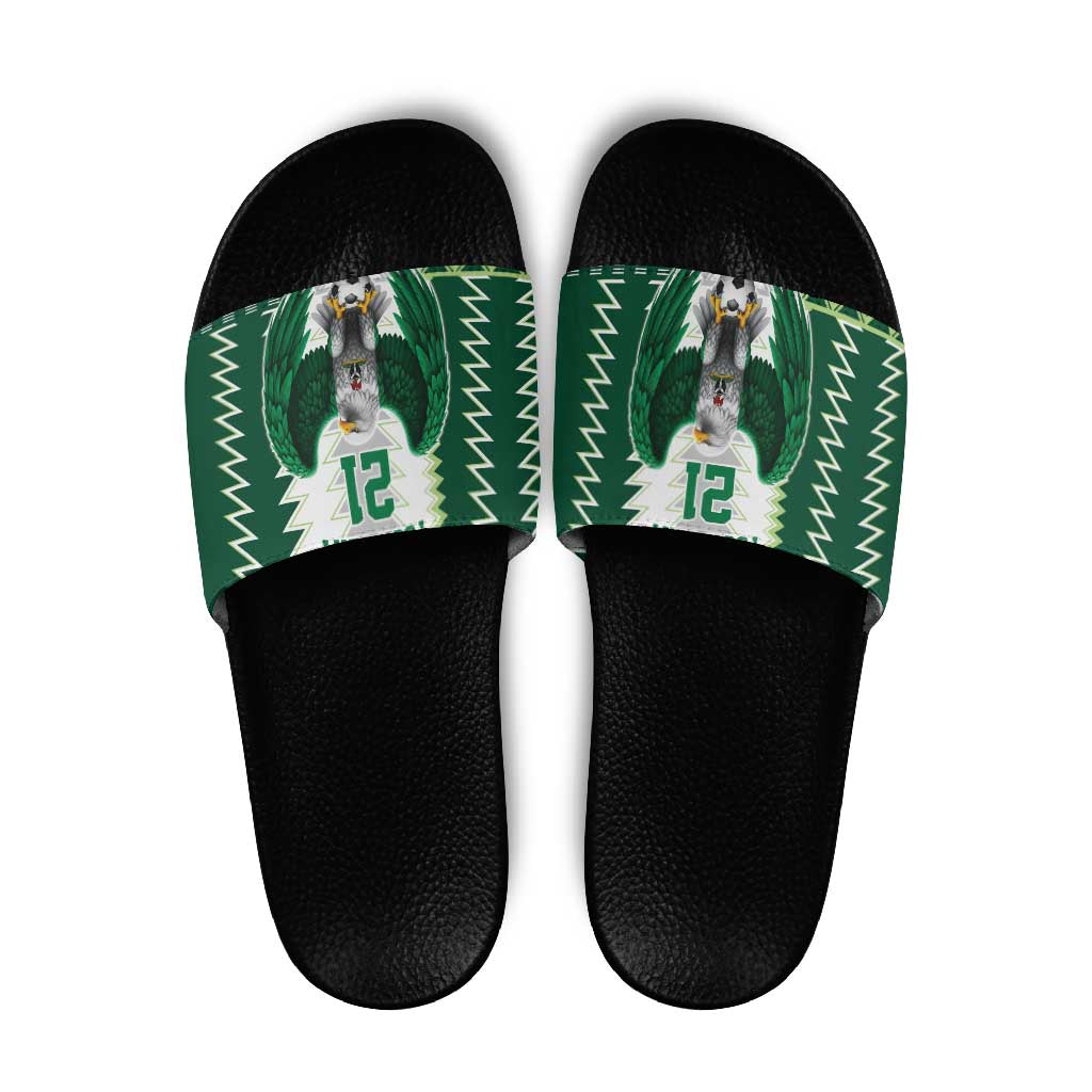 Nigeria Football Custom Slide Sandals Classic 20-21 Home Jersey - Wonder Print Shop