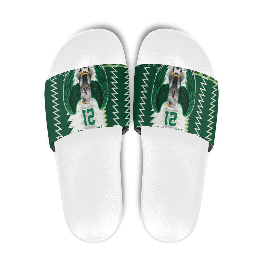 Nigeria Football Custom Slide Sandals Classic 20-21 Home Jersey - Wonder Print Shop