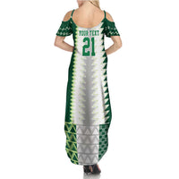 Nigeria Football Custom Summer Maxi Dress Classic 20-21 Home Jersey - Wonder Print Shop