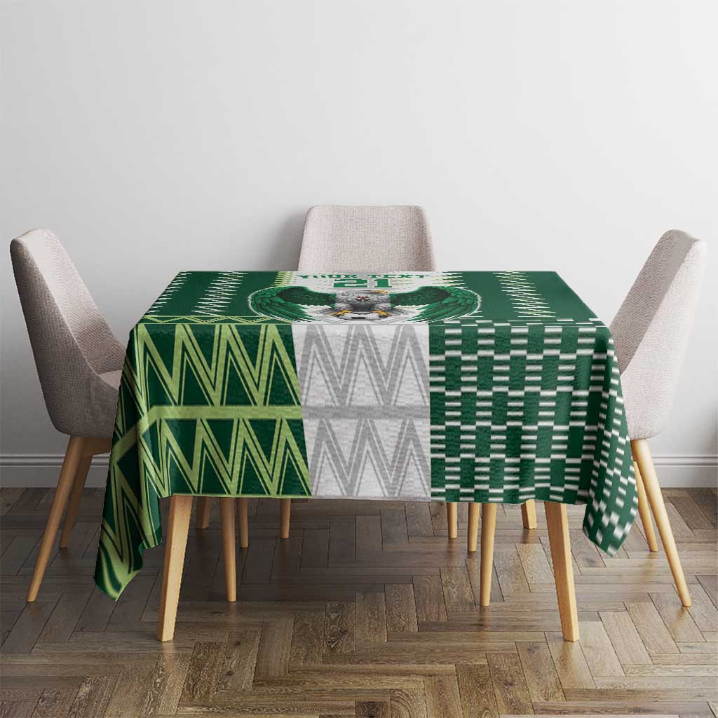 Nigeria Football Custom Tablecloth Classic 20-21 Home Jersey - Wonder Print Shop