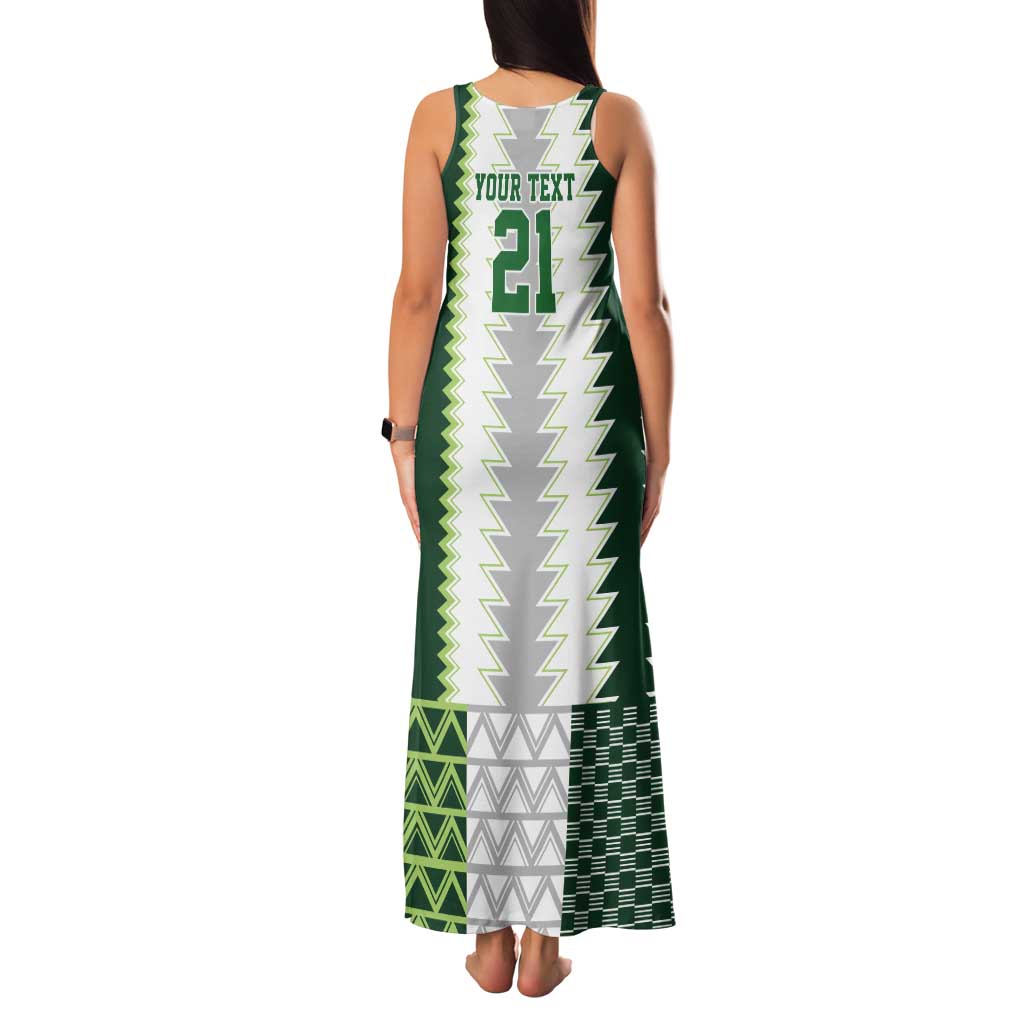 Nigeria Football Custom Tank Maxi Dress Classic 20-21 Home Jersey - Wonder Print Shop
