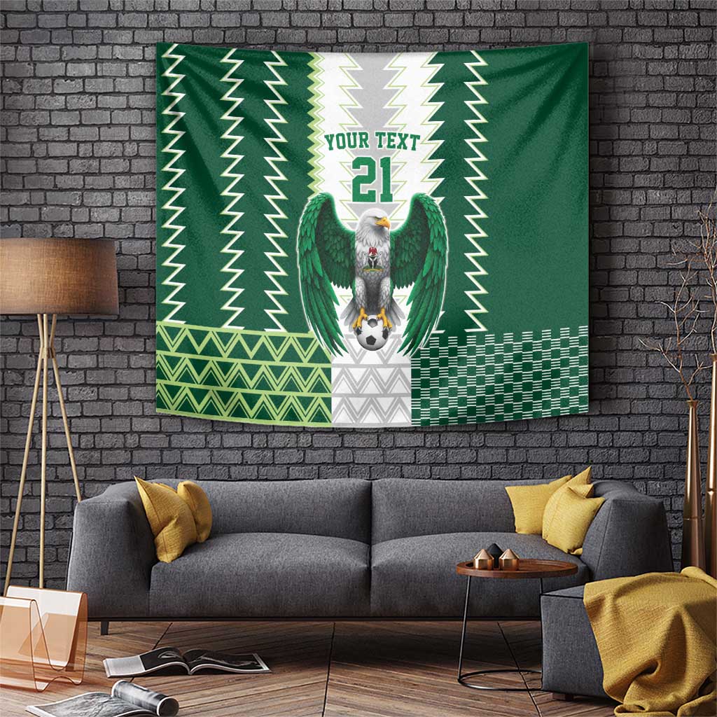 Nigeria Football Custom Tapestry Classic 20-21 Home Jersey - Wonder Print Shop