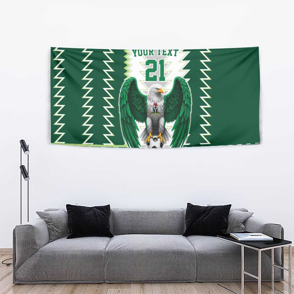 Nigeria Football Custom Tapestry Classic 20-21 Home Jersey - Wonder Print Shop