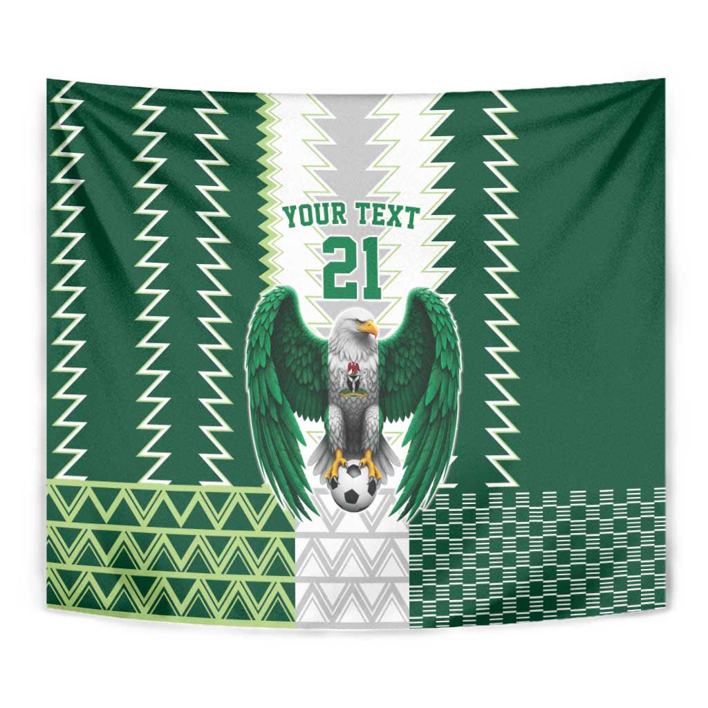 Nigeria Football Custom Tapestry Classic 20-21 Home Jersey - Wonder Print Shop