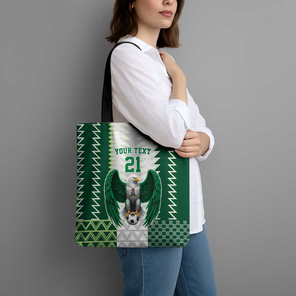 Nigeria Football Custom Tote Bag Classic 20-21 Home Jersey - Wonder Print Shop