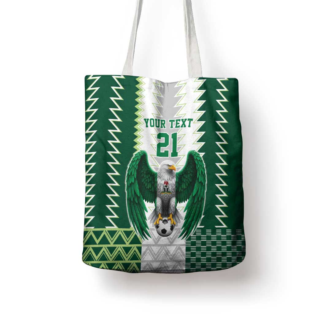 Nigeria Football Custom Tote Bag Classic 20-21 Home Jersey - Wonder Print Shop