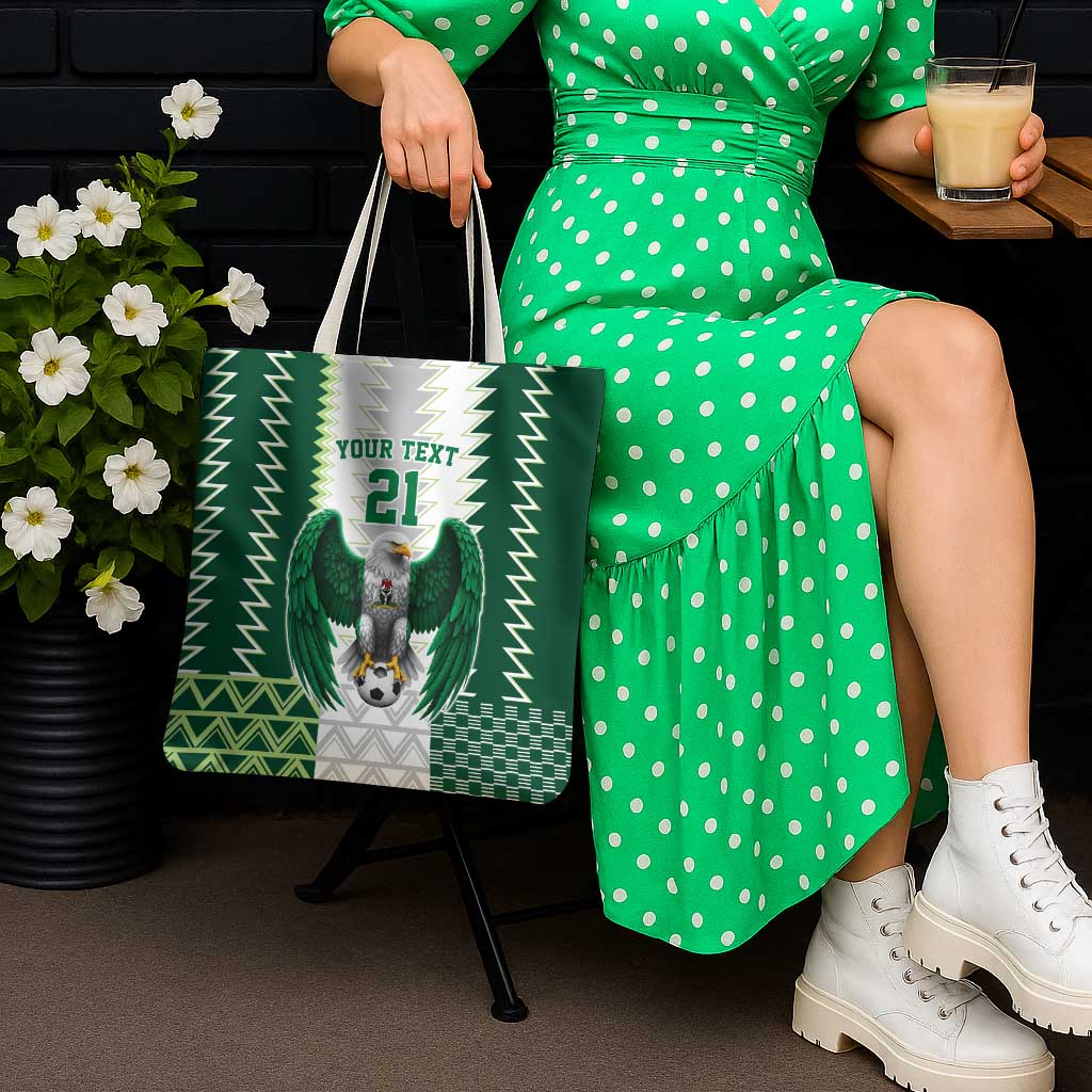 Nigeria Football Custom Tote Bag Classic 20-21 Home Jersey - Wonder Print Shop