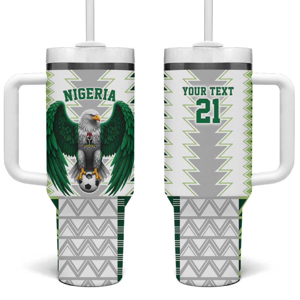 Nigeria Football Custom Tumbler With Handle Classic 20-21 Home Jersey - Wonder Print Shop
