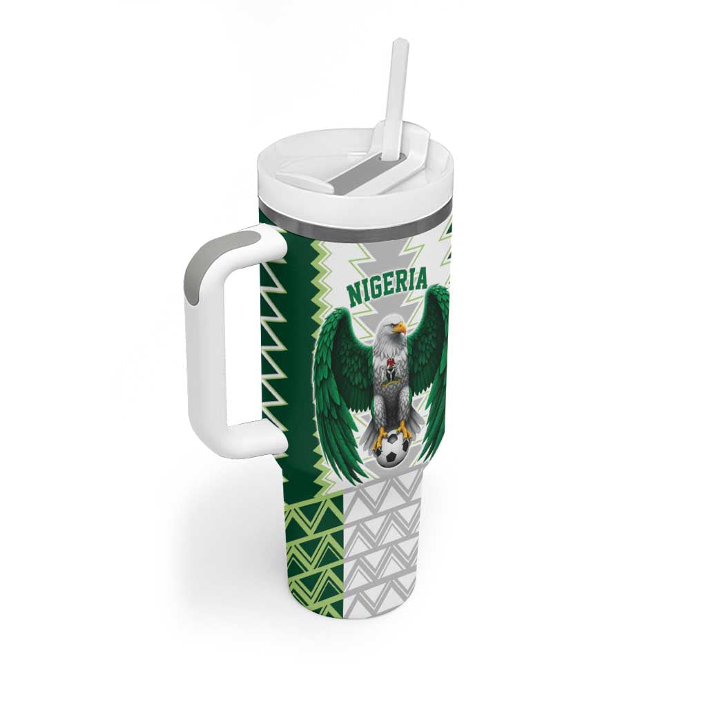 Nigeria Football Custom Tumbler With Handle Classic 20-21 Home Jersey - Wonder Print Shop