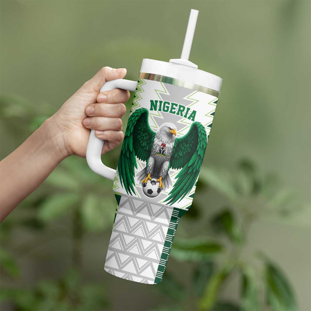 Nigeria Football Custom Tumbler With Handle Classic 20-21 Home Jersey - Wonder Print Shop