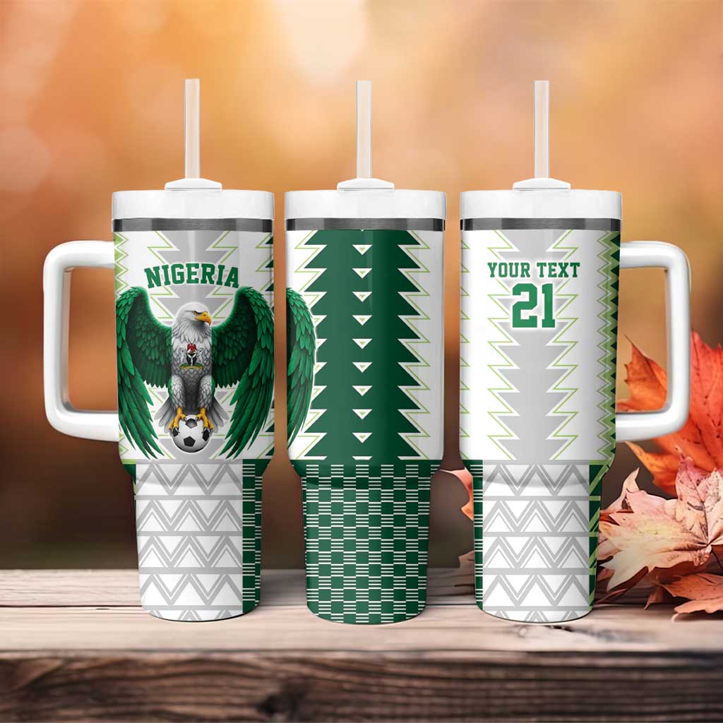 Nigeria Football Custom Tumbler With Handle Classic 20-21 Home Jersey - Wonder Print Shop