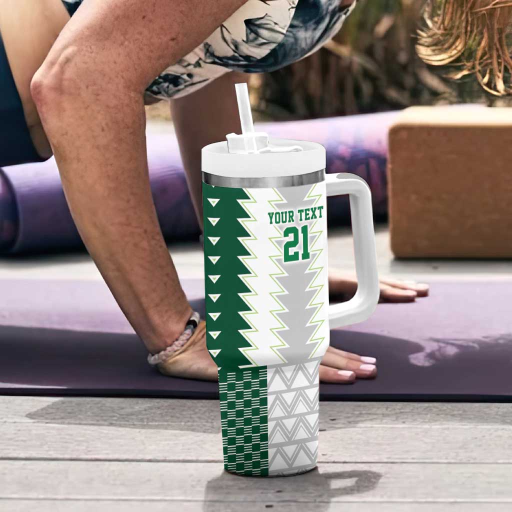 Nigeria Football Custom Tumbler With Handle Classic 20-21 Home Jersey - Wonder Print Shop