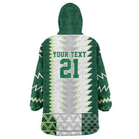 Nigeria Football Custom Wearable Blanket Hoodie Classic 20-21 Home Jersey - Wonder Print Shop