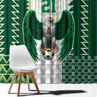 Nigeria Football Custom Window Curtain Classic 20-21 Home Jersey - Wonder Print Shop