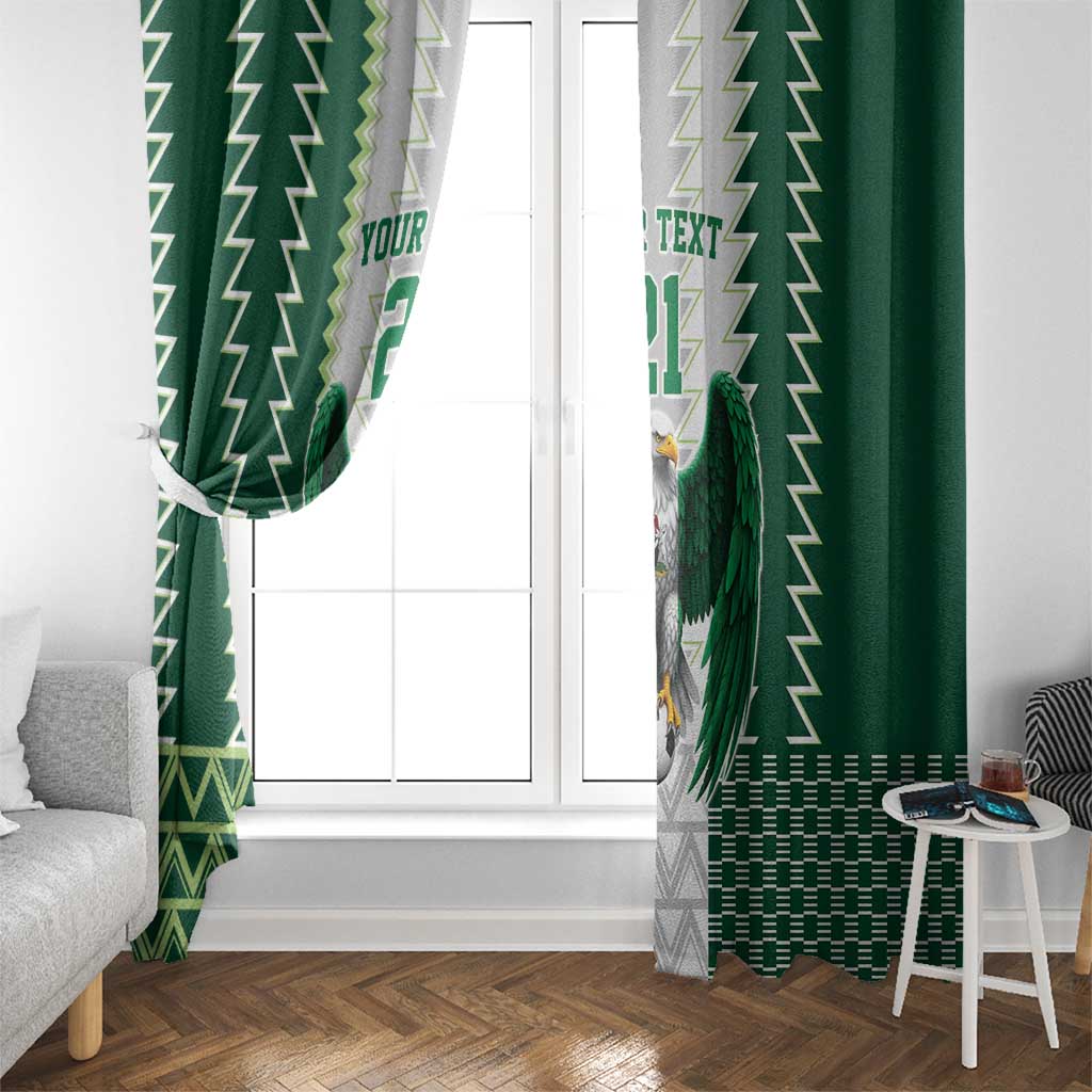 Nigeria Football Custom Window Curtain Classic 20-21 Home Jersey - Wonder Print Shop