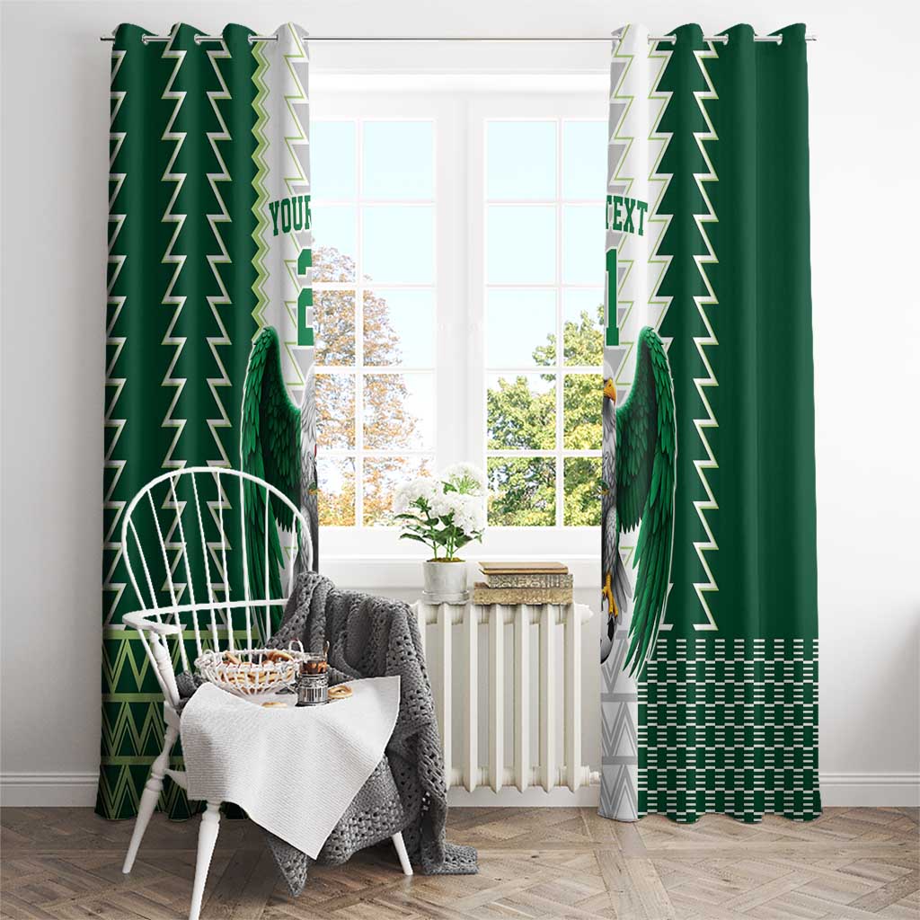 Nigeria Football Custom Window Curtain Classic 20-21 Home Jersey - Wonder Print Shop
