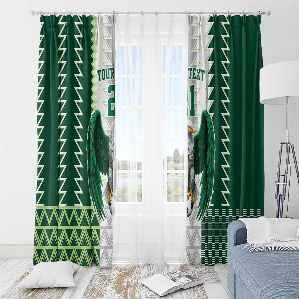 Nigeria Football Custom Window Curtain Classic 20-21 Home Jersey - Wonder Print Shop