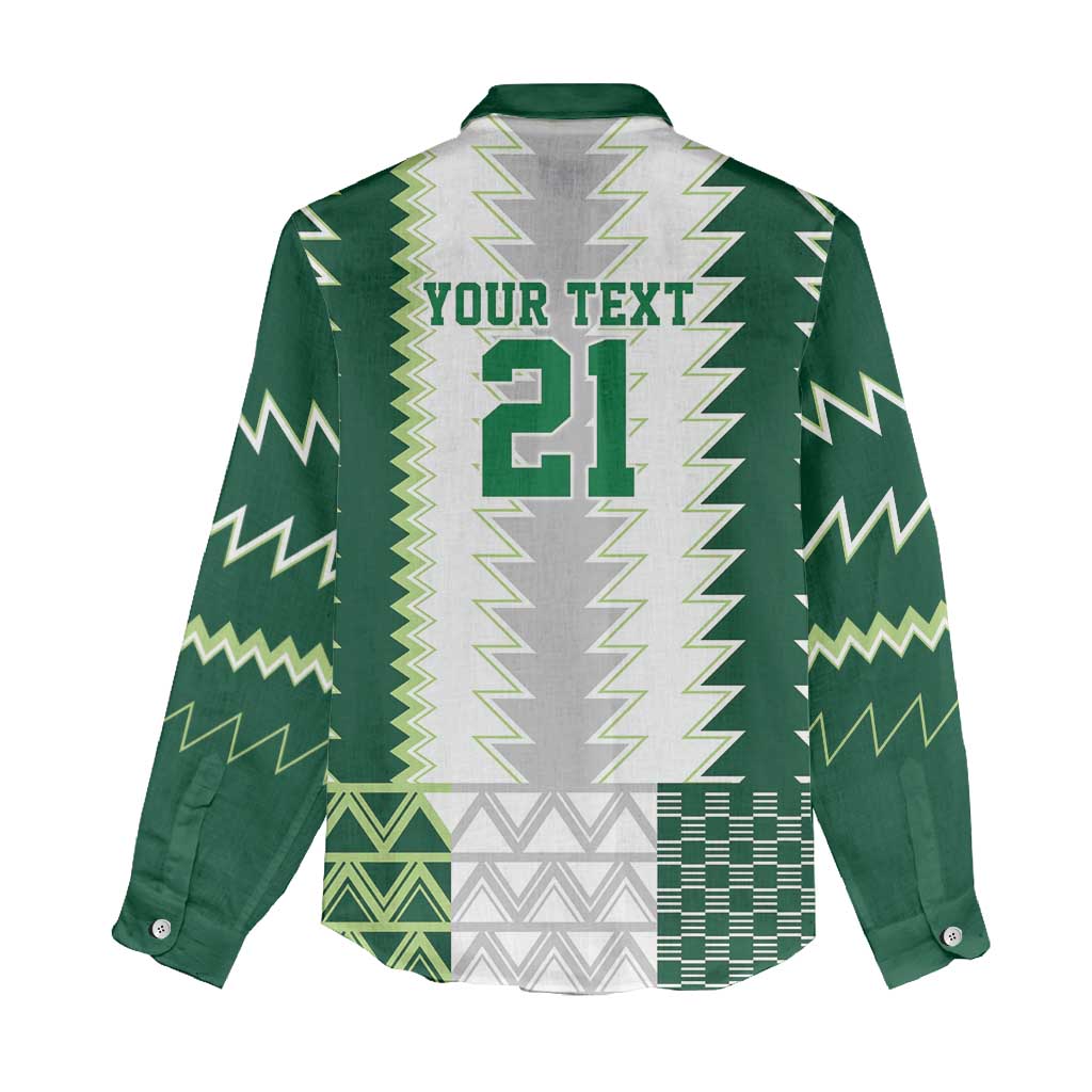 Nigeria Football Custom Women Casual Shirt Classic 20-21 Home Jersey - Wonder Print Shop
