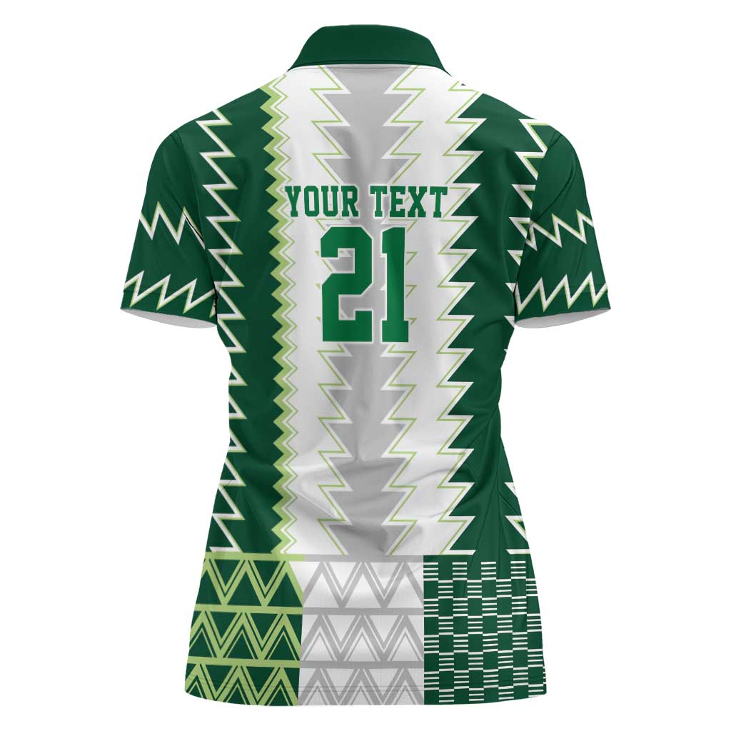 Nigeria Football Custom Women Polo Shirt Classic 20-21 Home Jersey - Wonder Print Shop