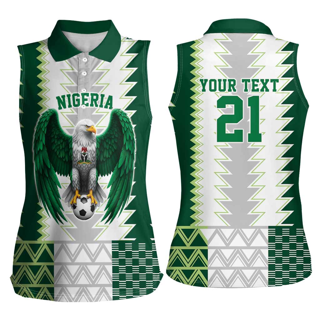 Nigeria Football Custom Women Sleeveless Polo Shirt Classic 20-21 Home Jersey - Wonder Print Shop
