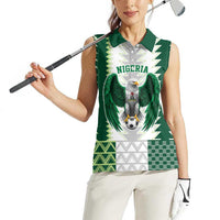 Nigeria Football Custom Women Sleeveless Polo Shirt Classic 20-21 Home Jersey - Wonder Print Shop
