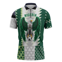 Nigeria Football Custom Zipper Polo Shirt Classic 20-21 Home Jersey - Wonder Print Shop