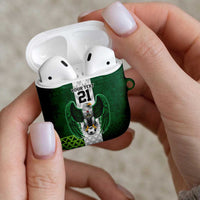 Nigeria Football Custom AirPods Case Retro Nigeria 20-21 Eagle Flag Motif - Wonder Print Shop