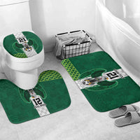 Nigeria Football Custom Bathroom Set Retro Nigeria 20-21 Eagle Flag Motif - Wonder Print Shop