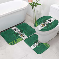 Nigeria Football Custom Bathroom Set Retro Nigeria 20-21 Eagle Flag Motif - Wonder Print Shop