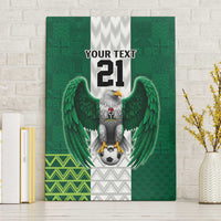 Nigeria Football Custom Canvas Wall Art Retro Nigeria 20-21 Eagle Flag Motif - Wonder Print Shop