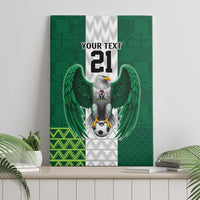Nigeria Football Custom Canvas Wall Art Retro Nigeria 20-21 Eagle Flag Motif - Wonder Print Shop