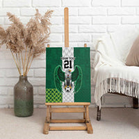 Nigeria Football Custom Canvas Wall Art Retro Nigeria 20-21 Eagle Flag Motif - Wonder Print Shop