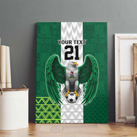 Nigeria Football Custom Canvas Wall Art Retro Nigeria 20-21 Eagle Flag Motif - Wonder Print Shop