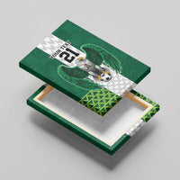 Nigeria Football Custom Canvas Wall Art Retro Nigeria 20-21 Eagle Flag Motif - Wonder Print Shop